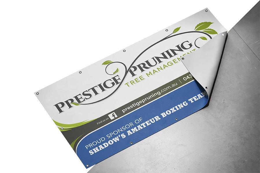 Prestige Pruning Vinyl Banner