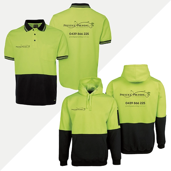 Prestige Pruning Polo Shirts and Hoodies